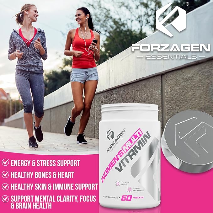 Forzagen Essentials Women's Multi Vitamin with Collagen and Biotin Complete Vitamin and Mineral Supplement 60 Tablets