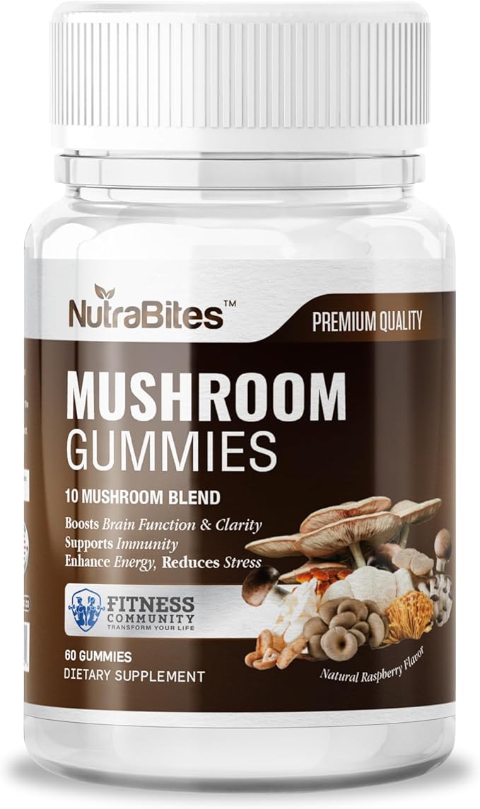 Mind and Memory Boost Wellness Bundle - Mushroom Shilajit Omega 3 and Magnesium Gummies - Supports Focus Mental Clarity and Brain Health - 4-Pack for Cognitive Support