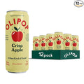 OLIPOP Sparkling Prebiotic Soda Crisp Apple Pantry Pack Packed with Prebiotics Fiber and Botanicals Gluten Free GMO Free 12oz Skinny Can (12 Pack)