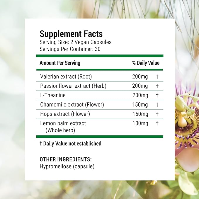 Nested Naturals Luna Melatonin-Free (120 Vegan Capsules) &amp Luna Natural Sleep Aid with Melatonin (60 Vegan Capsules) for Deep Sleep | Non-Habit Forming