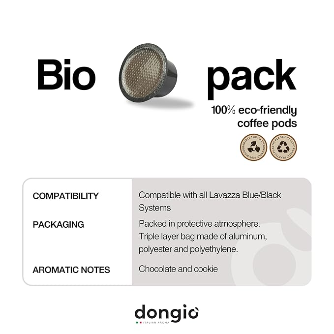 Dongiò Caffè - Capsule compatibili con Lavazza Blue 40 (40 Count Espresso Napoli)