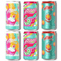 Alani Mini Sherbet Swirl Cherry Twist Juicy Peach Energy Drink - Retro Mix Variety Pack - Limited Edition 6 Pack (8.4 Fl Oz Cans)