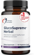 Designs for Health GlucoSupreme Herbal Supplement - Berberine HCl Banaba Ginseng + Cinnamon Extract - Vegan Non-GMO Supplements (120 Capsules)