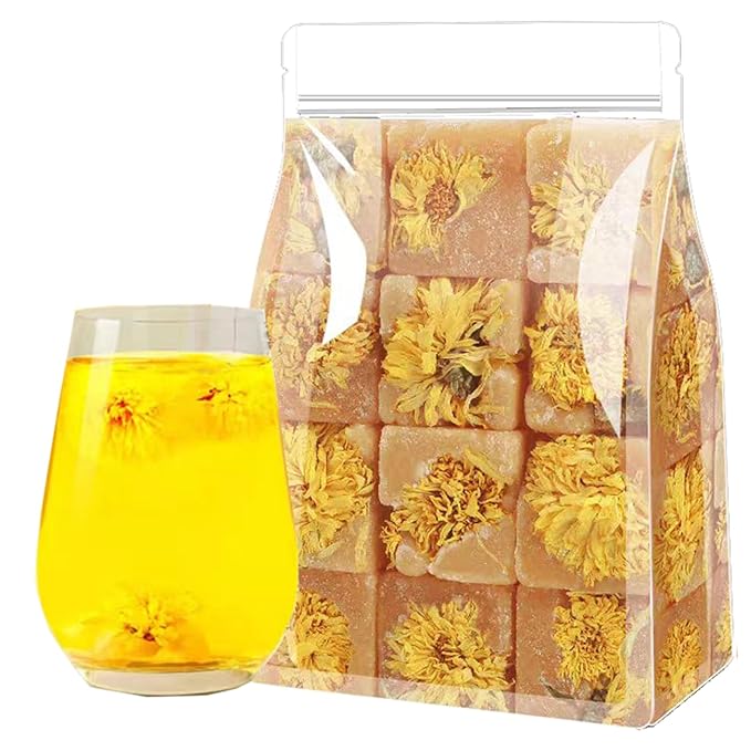 Dried Chrysanthemum Flowers Rock Sugar Tea 10.58 oz Chrysanthemum Honey Flower Tea Sugar