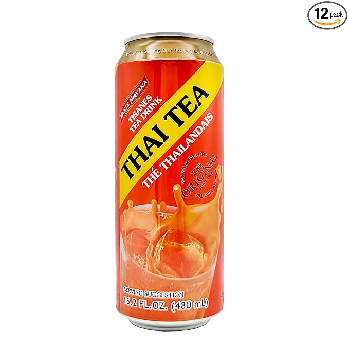 Thai Tea Original (Tisanes Herbal Tea Drink) - 16.2fl Oz (Pack of 12)