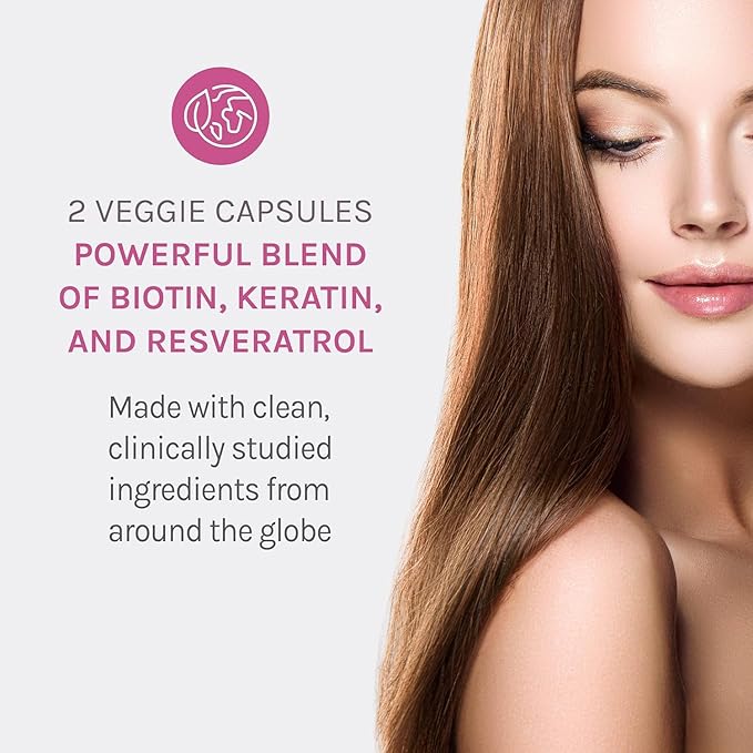 Reserveage Ultra Collagen Booster &amp Keratin Hair Booster - Features Dermaval Biotin &amp Resveratrol - Support Hair &amp Skin - 90 Ultra Collagen Capsules 60 Keratin Capsules