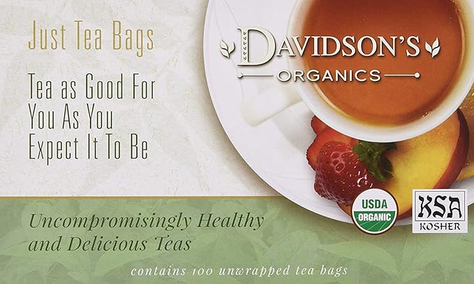 Davidson's Organics Decaffeinated Wild Strawberry 100-count Unwrapped Tea Bags