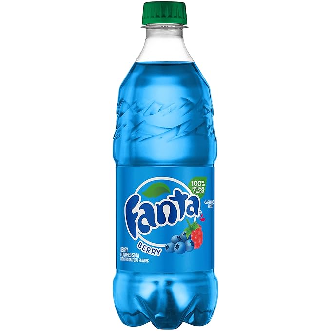 Fanta Orange Soda Berry Grape Strawberry Pina Colada Pineapple Variety Pack 20 Oz Bottles (Pack of 8 Total of 160 Oz) 20 Fl Oz (Pack of 8)