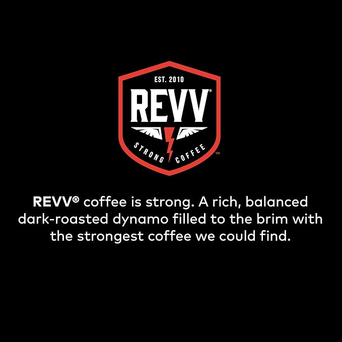 REVV Afterburner Single-Serve Keurig K-Cup Pods Dark Roast Coffee 60 Count