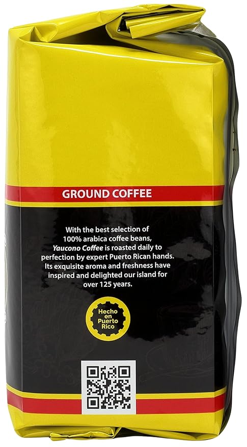 Yaucono Ground Coffee Bagged 8 Ounce (Pack of 2)