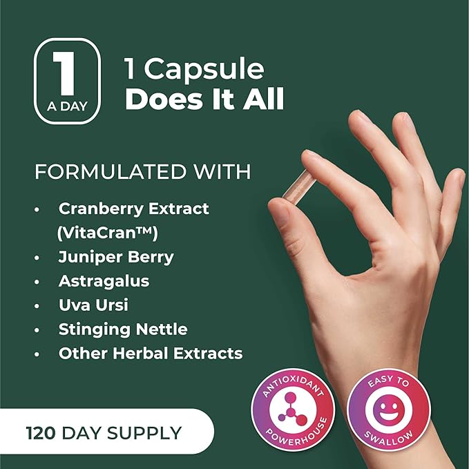 PurePremium Kidney Support Supplement – Kidney Cleanse Detox &amp Repair with Cranberry Extract &amp Astragalus - 21-in-1 Complex Supports Normal Bladder Urinary Tract &amp Kidneys Health - 120 Da
