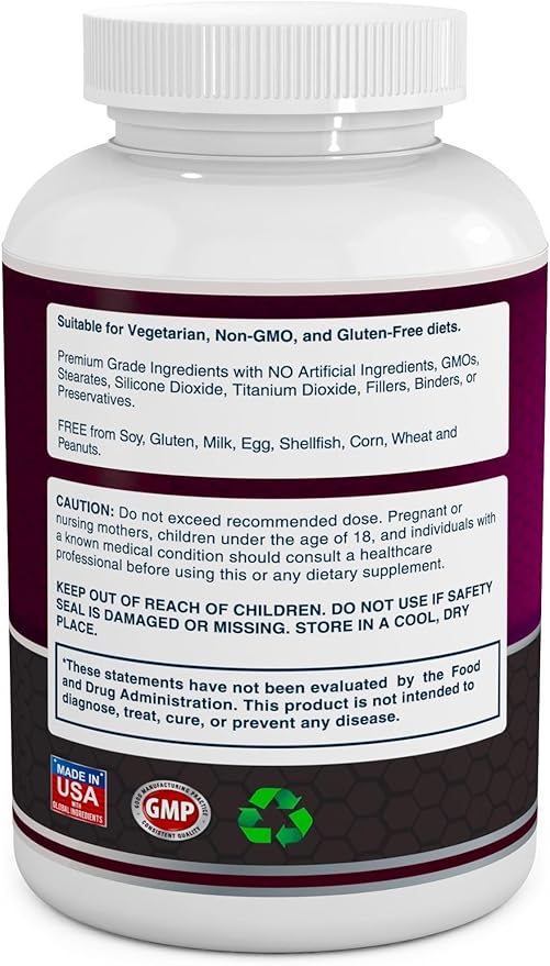 Turmeric Curcumin Complex with Black Pepper Extract - 755mg per Capsule 180 Veg. Caps - Contains Piperine (for Superior Absorption and Tumeric Bio-Availability) and 95% Standardized Curcuminoids
