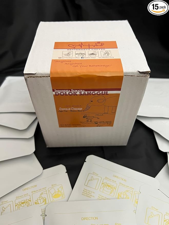 Indonesian Single Origin Pour Over Coffee 15 Sachets