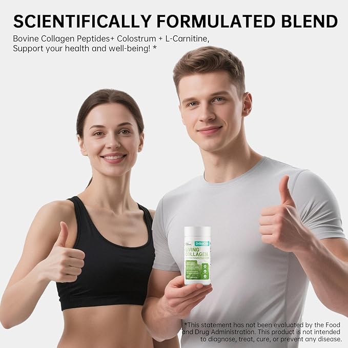 DrBioCare Living Collagen L-Carnitine Complex Supplement and Gut Health Booster Complex Supplement