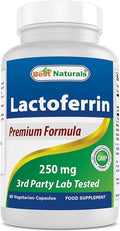 Best Naturals Lactoferrin 250 mg Veggie Capsule Supports Healthy Immune Function - 60 Count