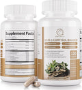 Cortisol Supplements for Women &amp Men - 10-in-1 Cortisol Reducer Manager Detox with Ashwagandha Magnesium - Lower High Cortisol Levels Relaxation &amp Night Support Non-GMO 120 Capsules