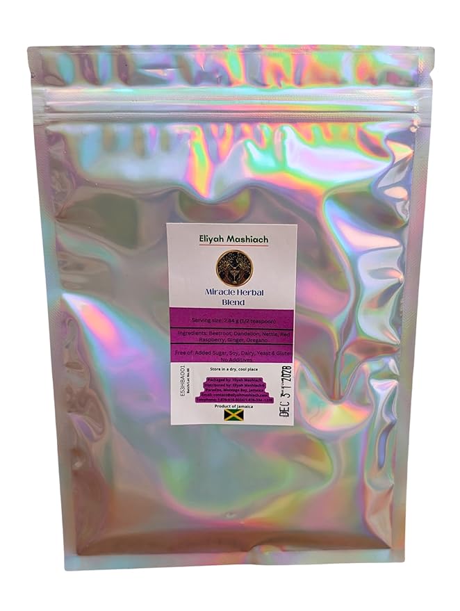 Eliyah Mashiach Herbal Blend A Powder – Herbal Tea Blend with Beetroot Dandelion &amp Nettle Caffeine-Free 2.1 oz