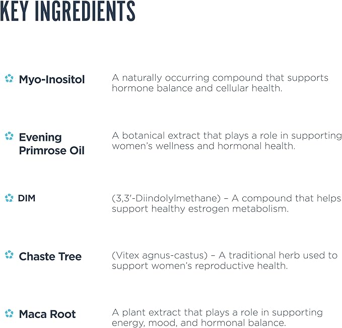 Revive MD Hormone Balance for Women – Hormone Support Supplement w/Myo-Inositol Chaste Berry DIM Vitamins C &amp E Evening Primrose Oil – Health &amp Hormonal Balance (180 Capsules 30 Servings)