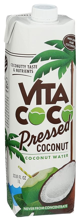 Vita Coco Coconut Water 33.8 Fl Oz | Pressed | Pack of 5