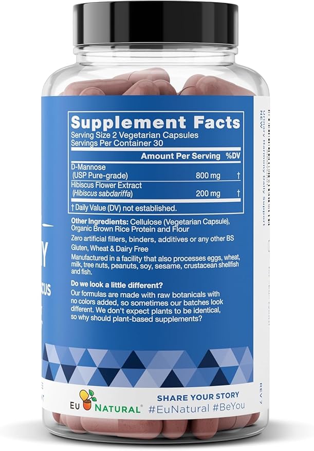 Urinary Tract Supplement Duo Urinary Harmony + Killer Cranberry UT Defense blends D-mannose &amp Hibiscus + Cranberry Pine Bark Propolis &amp Vitamin D Clinical Strength Ingredients 2 X 60 ct