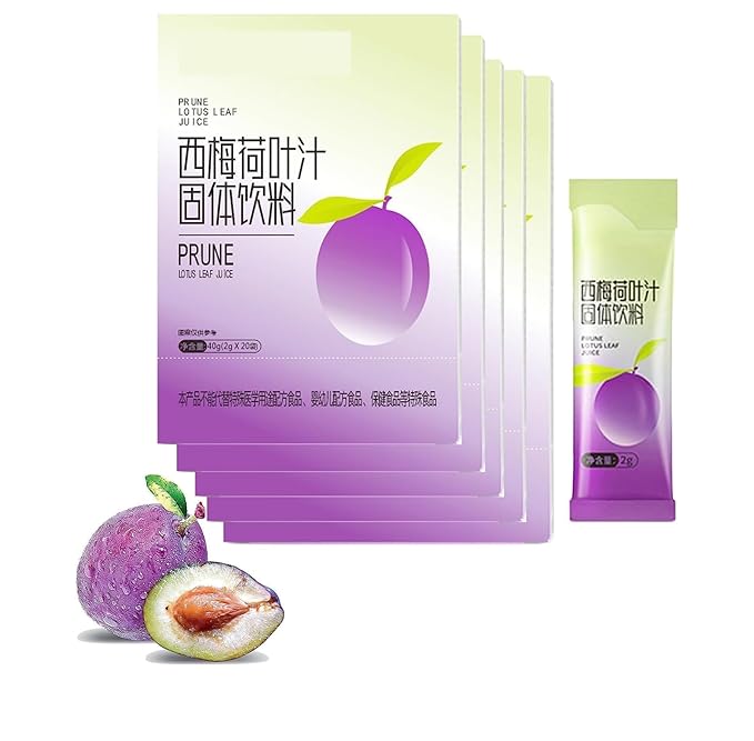 Prune Lotus Leaf Juice Prune Juice Organic Prune Lotus Leaf Juice Prune Juice for Constipation for Big Belly and Fat People (5box)