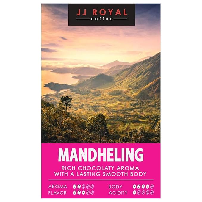 JJ Royal Coffee Mandheling Arabica 200g Ground Coffee (Pack of 1)