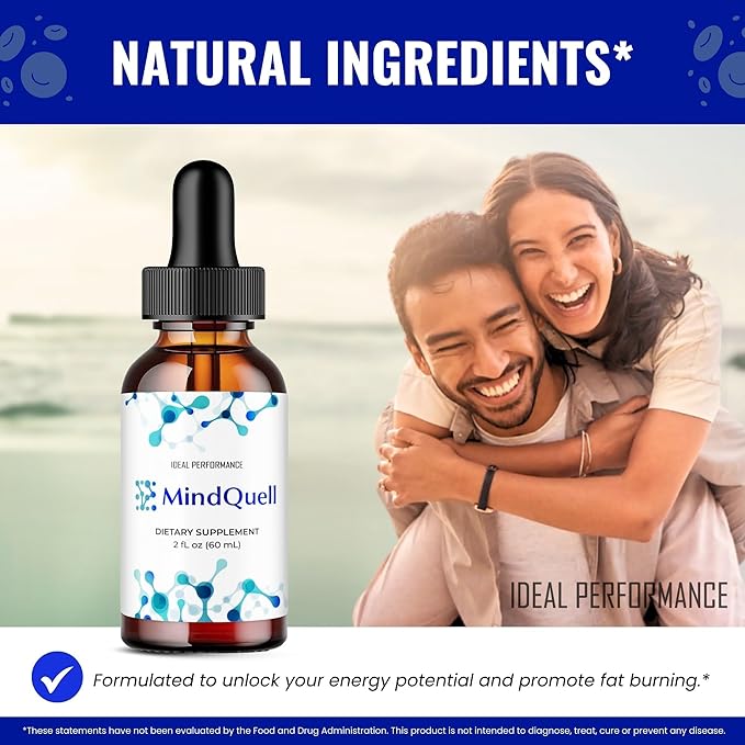 Mind Quell Drops Mind Quell Support Supplement Liquid Drops All Natural Mind Quell Drops - Maximum Strength Mind Quell Liquid Drops Overall Health Wellness MindQuell Drops Reviews (1 Pack)
