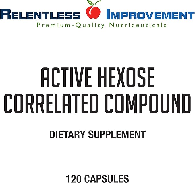Active Hexose Correlated Compound Natural Immune Support Mushroom Extract Blend 120ct Support for Viral NK Cell &amp Immune Boost Compare to AHCC