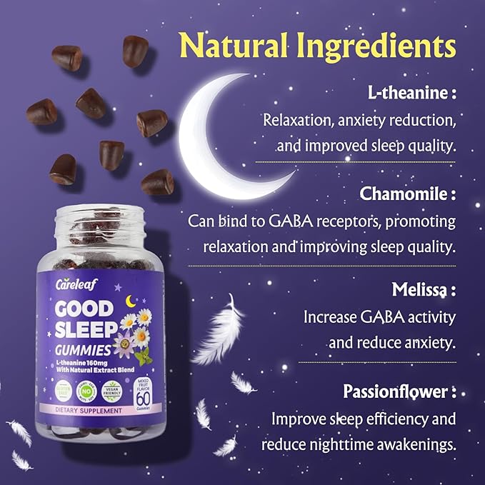 Non-Melatonin Sleep Aid Gummies with Free Ashwagandha Gummies