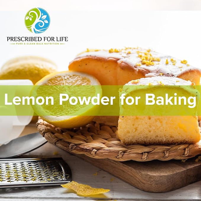 Prescribed for Life Lemon Juice Powder Natural Spray Dried &amp Unsweetened Non GMO Lemon Juice Reconstitute Ratio 1:2 (1kg / 2.2lb)