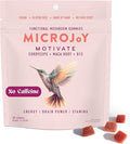 Microjoy Motivate Gummies – Energy Stamina &amp Brain Support with Cordyceps Mushrooms Maca &amp Vitamin B12 – Vegan Gluten-Free Non-GMO – Berry Flavor – 30 Servings