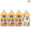 Ocean Spray 100% Grapefruit Fruit Juice No Added Sugar 60 fl oz 4 Pack + 15 Sugarcane Disposable Straws by KOOL8SHOP Infinite Deals