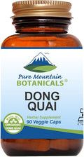 Pure Mountain Botanicals Dong Quai Capsules - Kosher Vegan Caps with 500mg Dong Quai Root Supplement