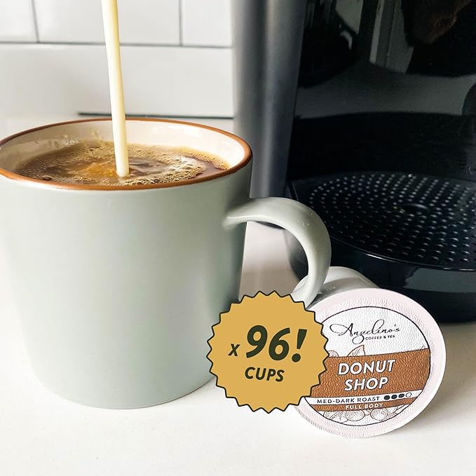 Angelino's Coffee 96 Count Compatible with Keurig 2.0 K-Cup Brewers (Donut Shop 96 Count)
