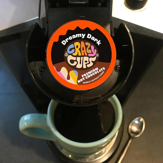 Hot Chocolate and Cappuccino Single Serve Cups Variety Pack Sampler For Keurig K Cup Brewers includes Hot Cocoa from Grove Square and Crazy Cups 40 Count