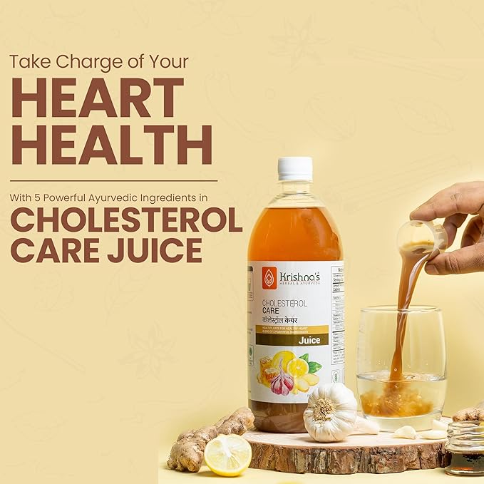 Krishna's Herbal &amp Ayurveda Cholesterol Care Juice - 500 Ml (Pack of 1)