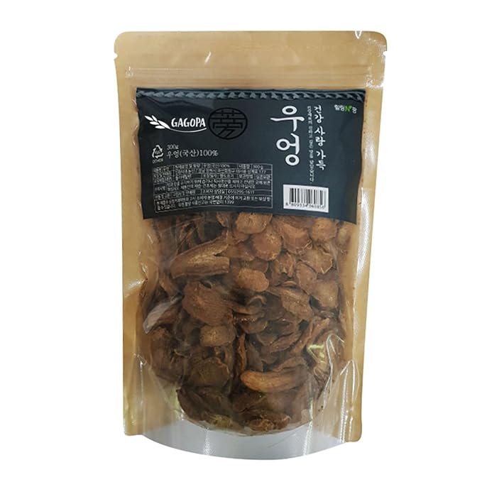 GAGOPA Dried and Roasted Burdock Root – 100% Korean Burdock Premium Herbal Tea Ingredient Earthy Smooth Flavor Pure with Rich Flavor 300g