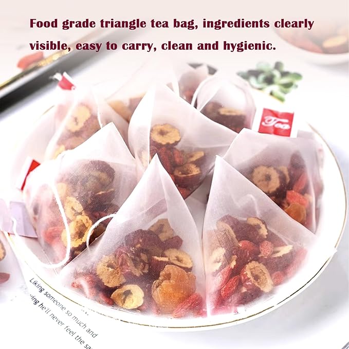 Lingyunxi Rose Longan Red Date Wolfberry Tea 2packs/60Bags Women Five Treasures Wubao Rose Tea Jujube Dried Longan Goji Berry 桂圆红枣枸杞茶 玫瑰红枣枸杞茶 300g/10.6oz