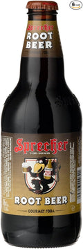 Sprecher Root Beer Soda 16 Fluid Ounce 4-Count (Pack of 6)