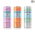 S.Pellegrino Essenza Variety Pack - Dark Morello Cherry Wild Strawberry Original (unflavored)11.15 Fl. Oz (Pack of 24)