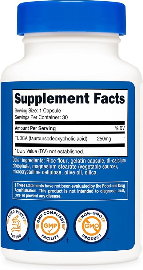 Nutricost Tudca 250mg 30 Capsules (2 Bottles)