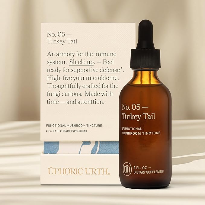 Turkey Tail Mushroom Extract - Double Extracted Fruitbody Mushroom Tincture | Immunity Booster Manages Inflammation Soothes Aches Healthy Digestive Function Antioxidants (60 Servings)