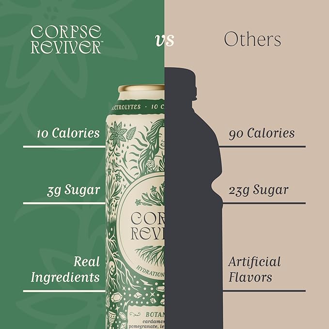 Corpse Reviver Hydrating Botanical Beverage 16 fl oz (Pack of 12)