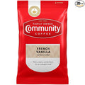 Community Coffee French Vanilla Flavored Medium Roast Pre-Measured Coffee Packs 3.0 Ounce Each (Box of 20)