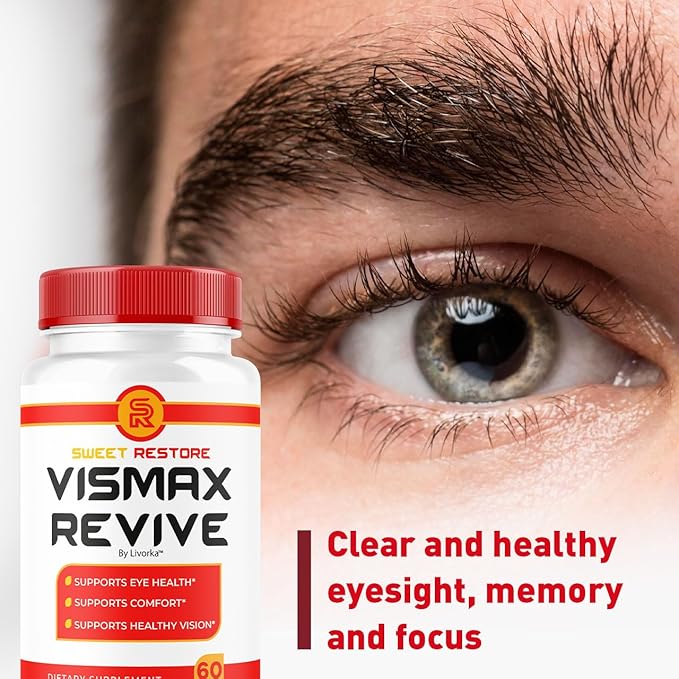 Vismax Revive - Official VisMax Revive Support Eye Health &amp Vision Natural Premium Advanced Formula VisMaxRevive Supplement Pills Multivitamin for Overall Wellness 60 Capsules for 1 Month