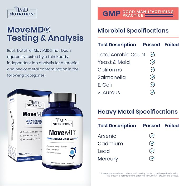 1MD Nutrition MoveMD - Health Supplement for Joint Discomfort &amp Support - Our Collagen Pills are Skillfully Formulated for Women &amp Men w/Hyaluronic Acid &amp Astaxanthin