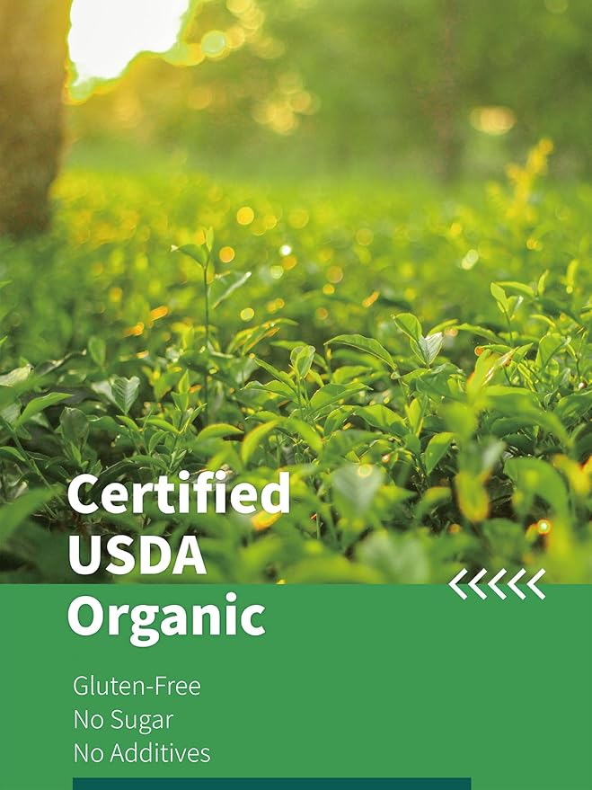 HYNTMYT Organic Decaffeinated Green Tea Bags USDA Organic Decaf Green Tea Fresh &amp Smooth Taste Unsweetened 120 Count