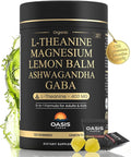 L-Theanine 400mg Gummies L Theanine Supplement for Kids &amp Adults with Magnesium Glycinate GABA Ashwagandha L'theanine Chewable for Restful Sleep Stress Support Relaxation Calm 60 Day Suppl