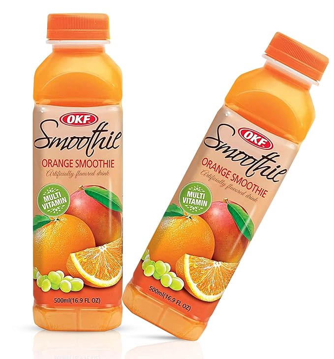 OKF Smoothie Multi Vitamin Premium New Drink 16.9 Fluid Ounce (Orange Smoothie 12 Pack)