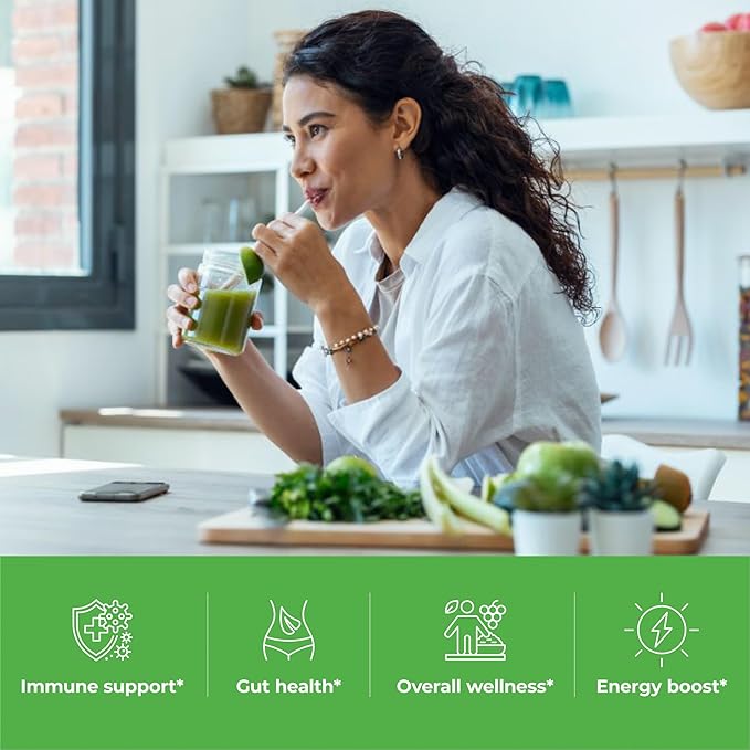 Paradise Herbs ORAC Energy Superfood Capsules Includes Over 42 Organic &amp Wild-Crafted Ingredients Probiotics &amp Enzymes 120 Count